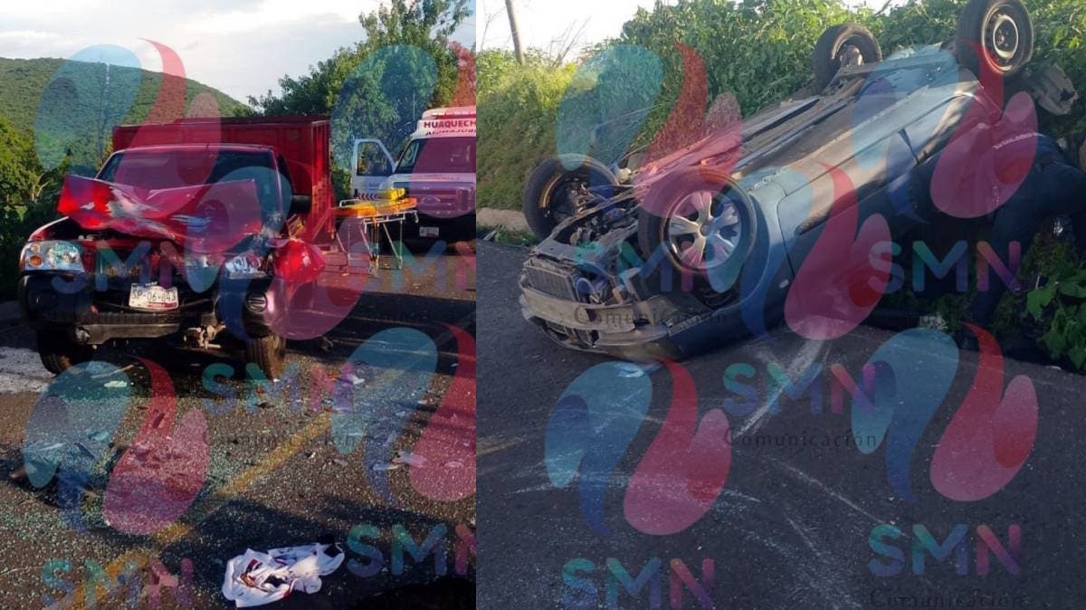 Tragedia en carretera de Huaquechula: hombre pierde la vida tras brutal choque frontal