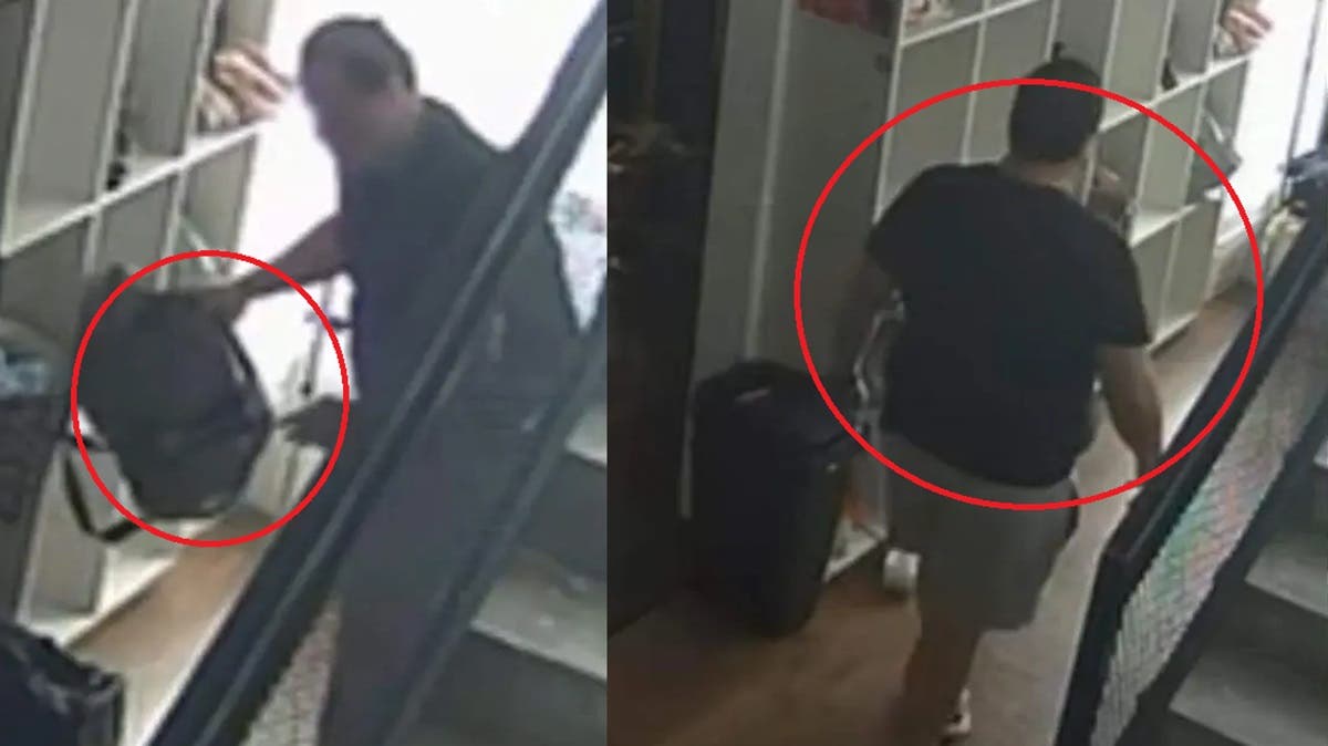 Exhiben en redes a ladrón de gimnasio en Puebla: se llevó mochilas y pertenencias