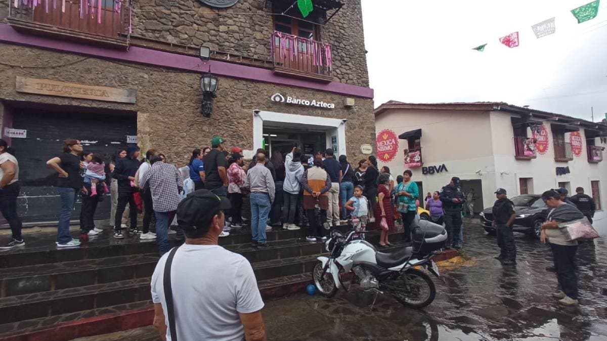 Indignación en Tepoztlán: niño de 6 años grave tras desplome de cortina metálica en Banco Azteca