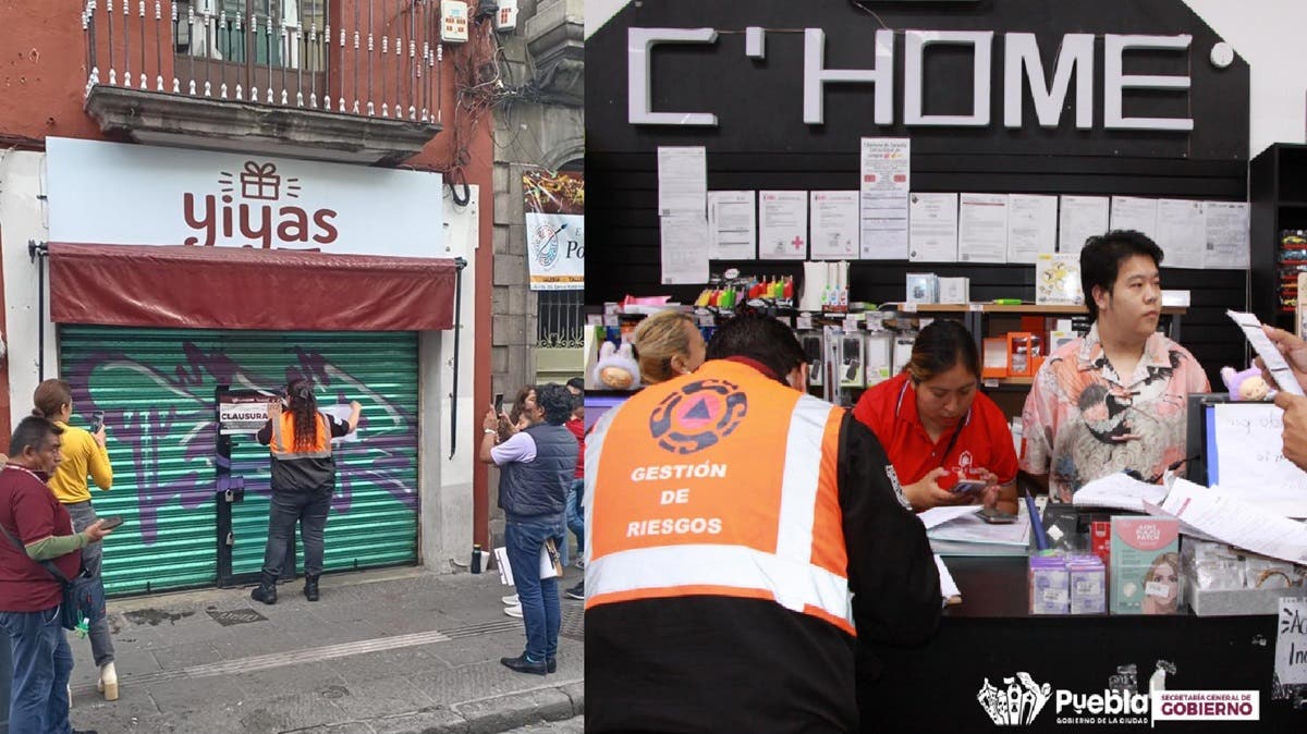 🚨 Cierran 17 “tiendas chinas” en el Centro Histórico de Puebla por irregularidades
