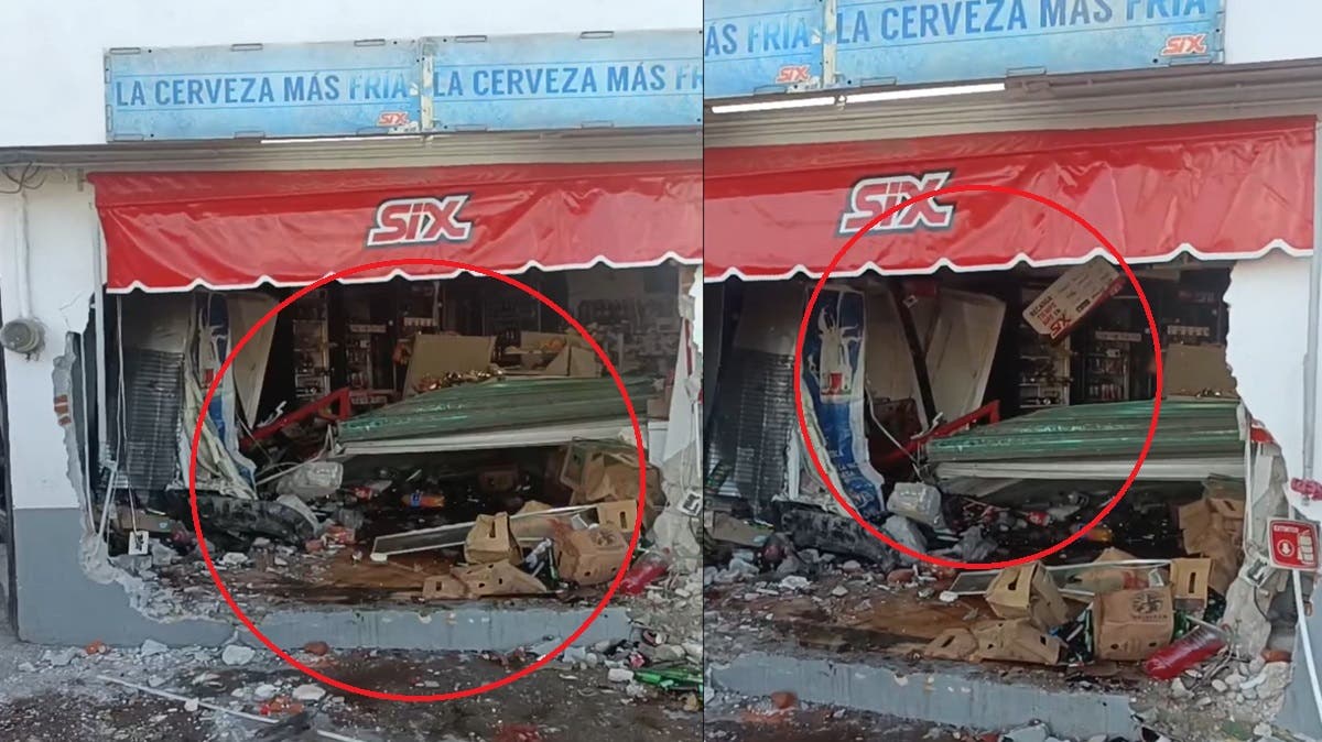 ¡Impactante choque en Puebla! Camioneta se estrella contra tienda “Six” en Las Torres; el conductor iba ebrio