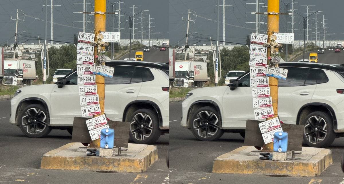 Entre la lluvia y el asfalto: hombre en situación de calle rescata placas perdidas en Misiones de San Francisco