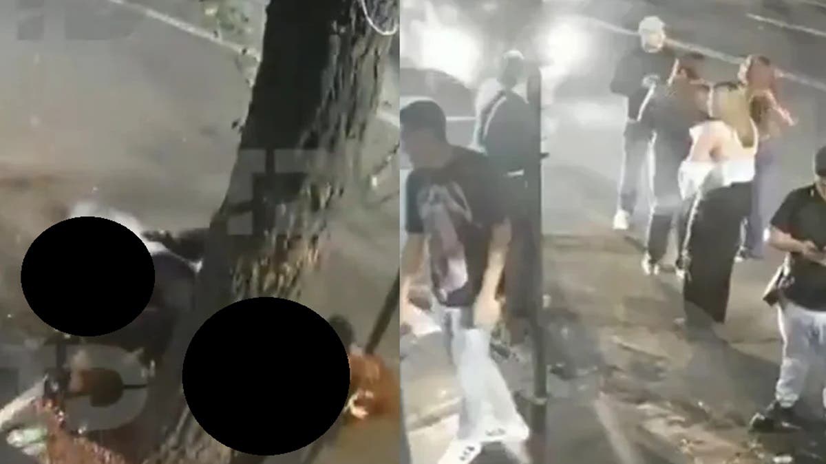 VIDEO FUERTE: Conductor ebrio atropella a seis jóvenes afuera de un bar