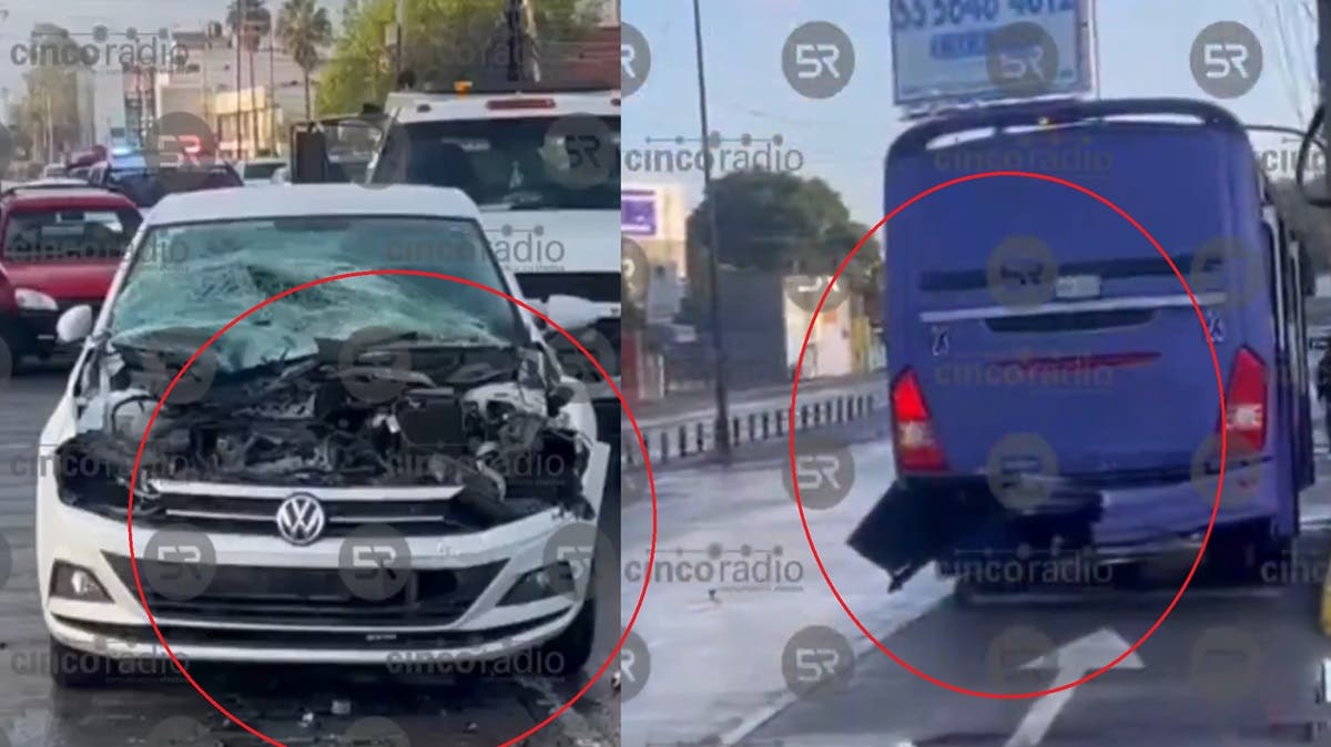 ¿Quién tuvo la culpa? Choque en Antuñano antes de la 15 de Mayo afecta la vialidad ¡Unidad de los Morados Involucrada!