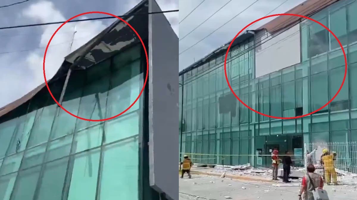 ¡Increíble! Techo de CIS en Cuautlancingo colapsa a 3 años de su inauguración