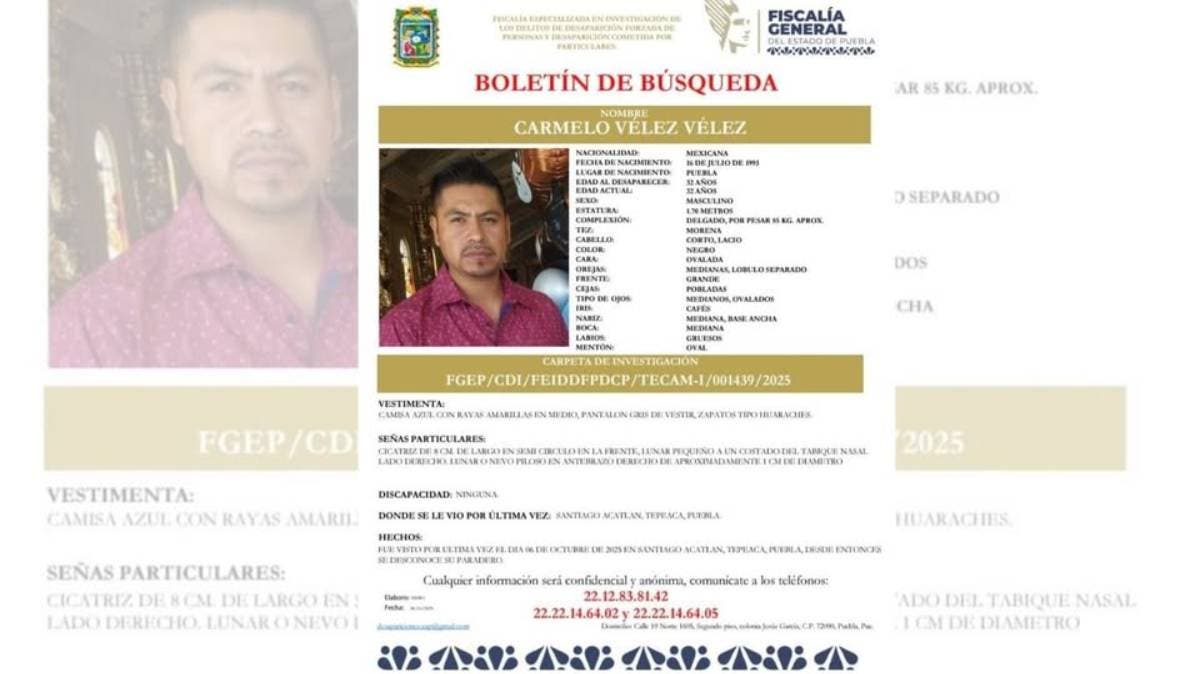 Hallan sin vida a Carmelo, mototaxista desaparecido en Tepeaca; su cuerpo fue abandonado en Amozoc