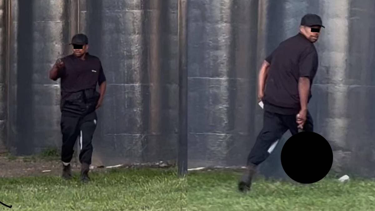 Alerta en Puebla: reportan a un hombre con machete en puente peatonal de La Recta a Cholula; vecinos piden precaución