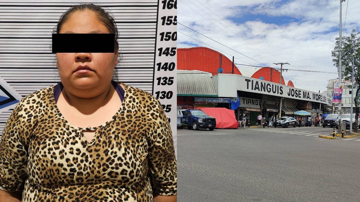 Cae presunta extorsionadora en el Mercado Morelos; tenía más de 16 mil pesos y droga al momento de su detención en Puebla