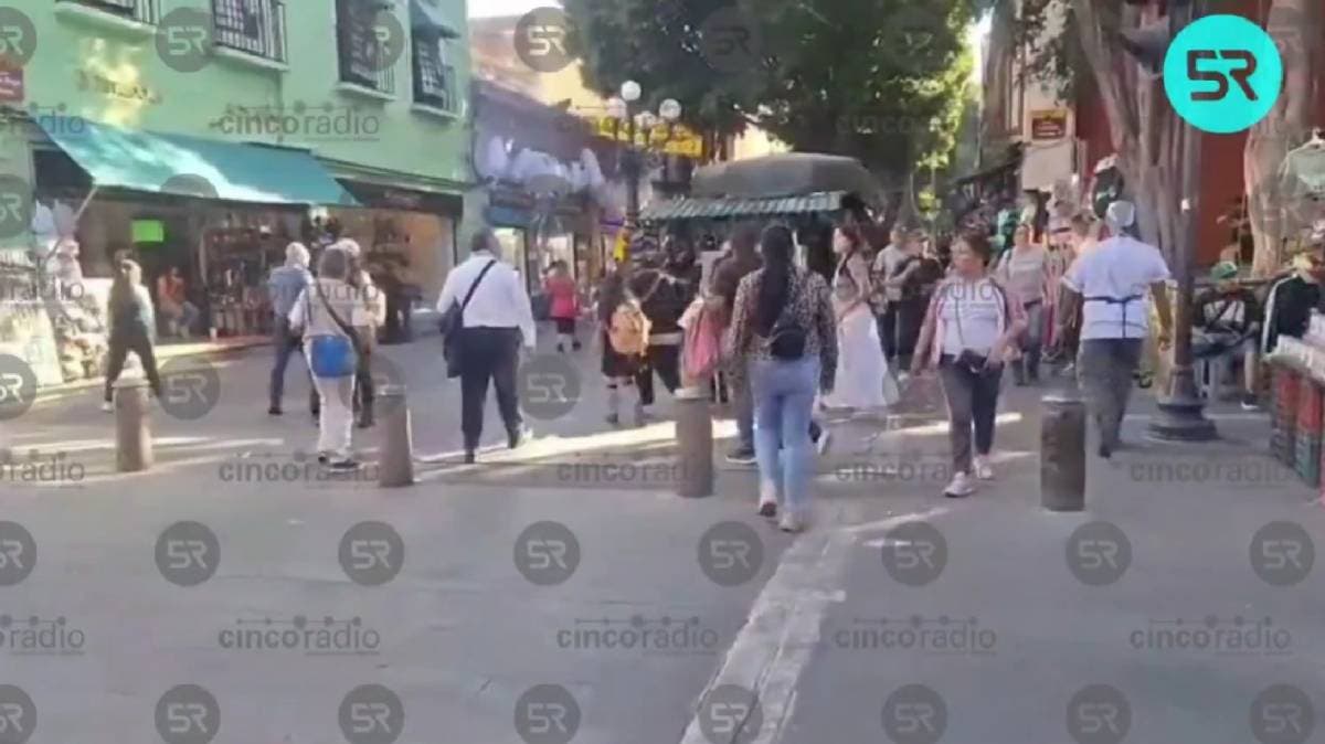 Explosión de tanque de gas alarma a vecinos del Centro Histórico de Puebla; reportan saldo blanco