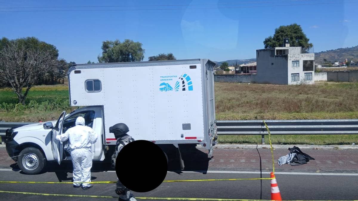 Conductor pierde la vida tras ataque armado en la autopista México–Puebla, a la altura de San Lucas El Grande
