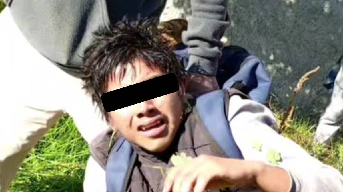 Vecinos de Amozoc capturan a presunto asaltante y lo dejan amarrado tras intento de robo