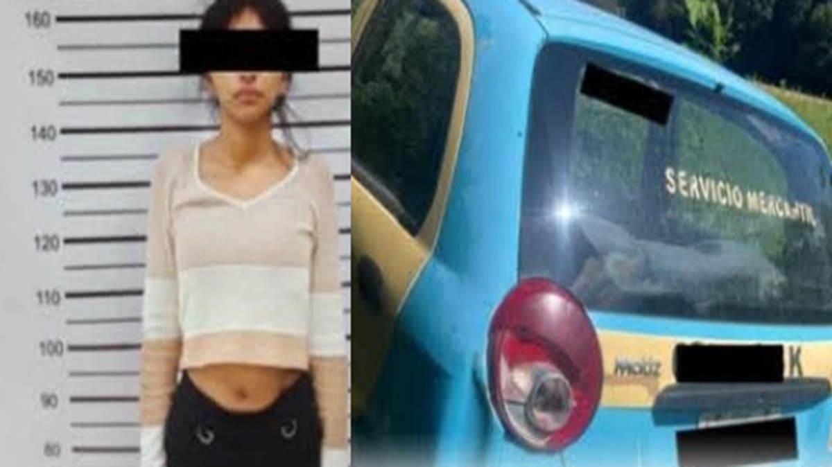 Mujer detenida por robo de taxi en Puebla; también saquean empresa en la zona
