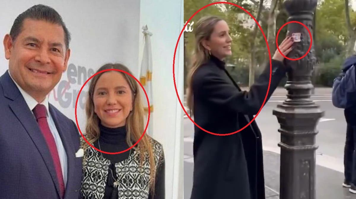 “Turismo de stickers”: funcionaria poblana pega calcomanías en calles de París y desata polémica internacional