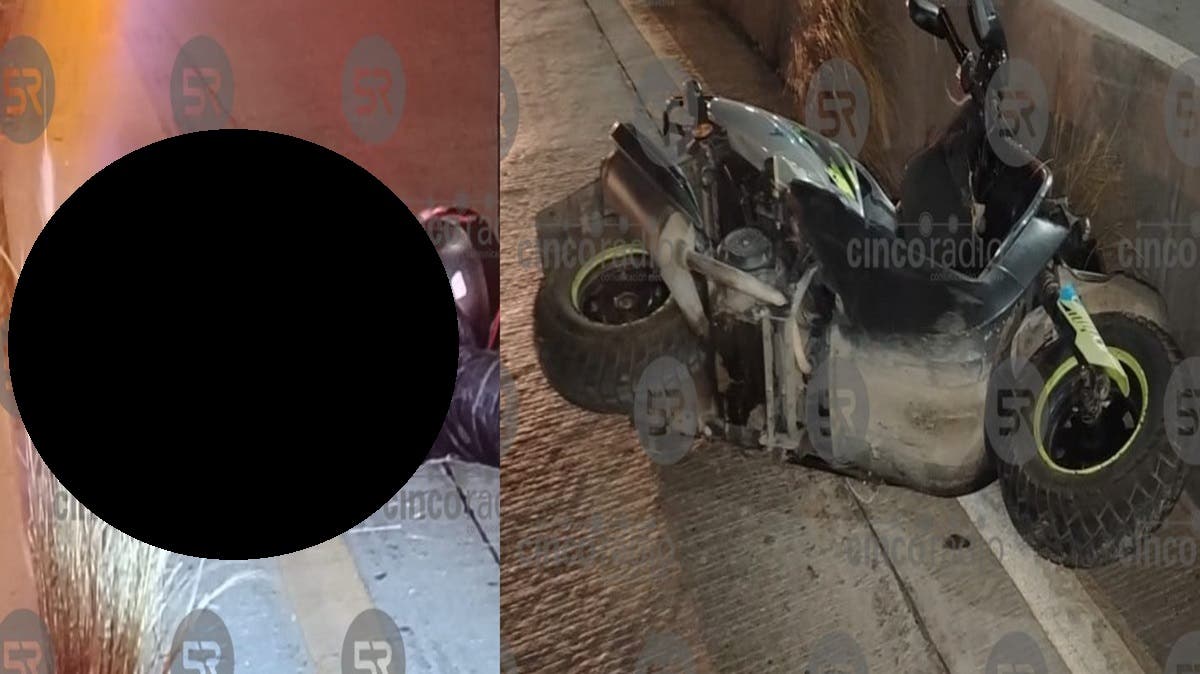 Otra tragedia en el Periférico Ecológico: muere motociclista tras derrapar