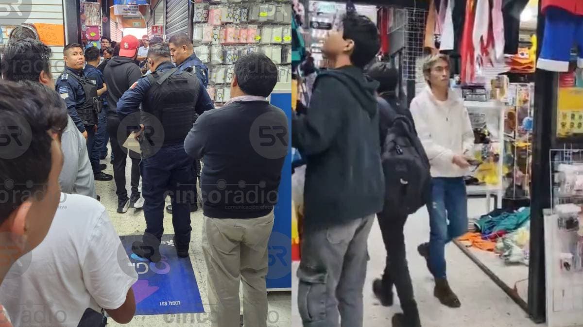 Operativo sorpresa en el corazón de Puebla: clausuran locales en la Plaza de la Computación por falta de licencias