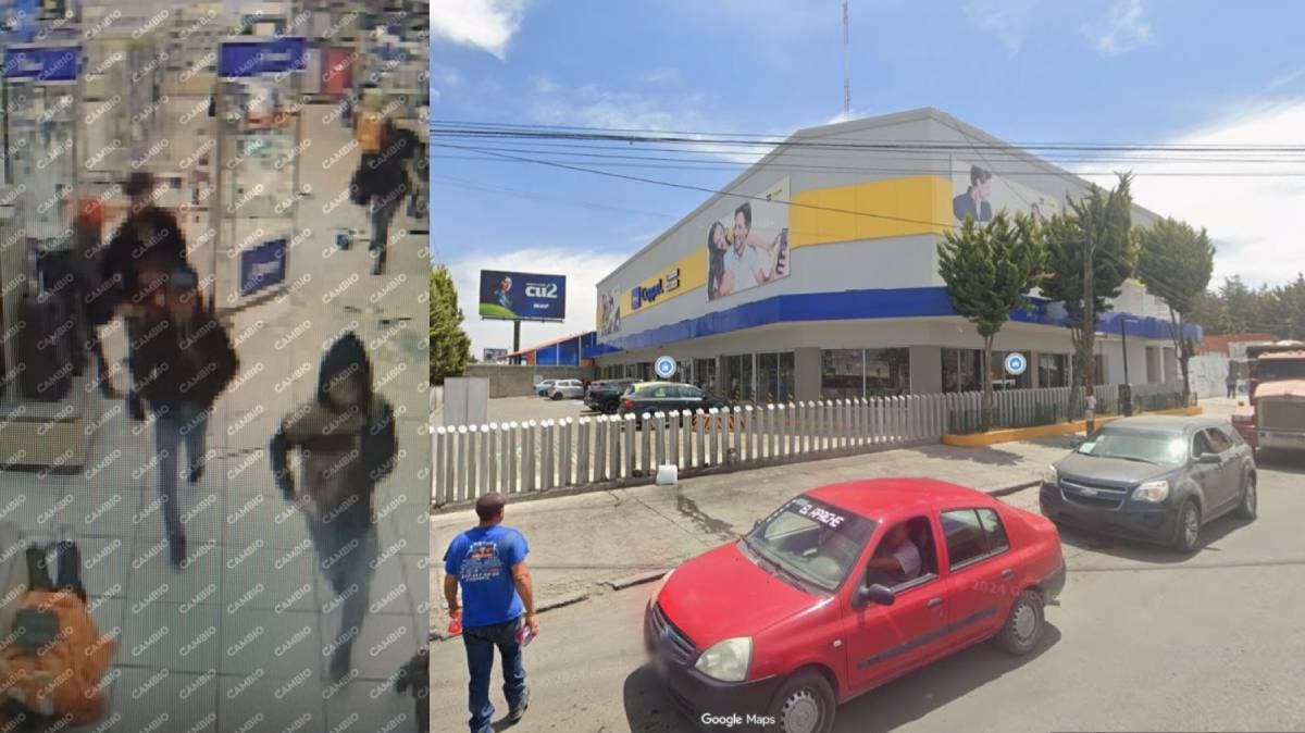 Hombres armados asaltan tienda Coppel en la 11 Sur; huyen con celulares en motocicletas