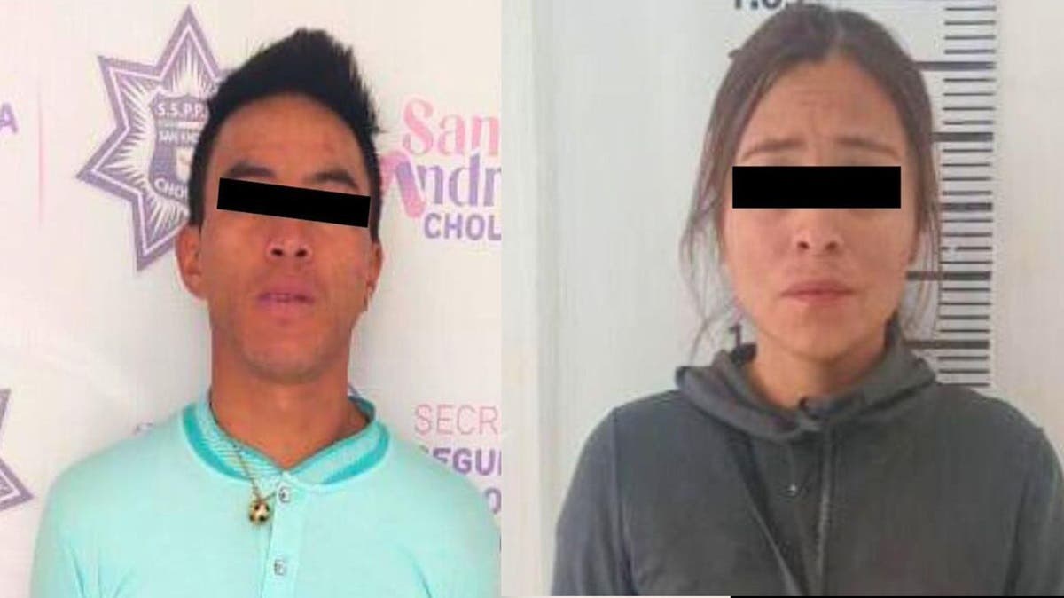 Cae pareja señalada por asaltar a cuentahabiente en plaza de Vía Atlixcáyotl; recuperan parte del dinero