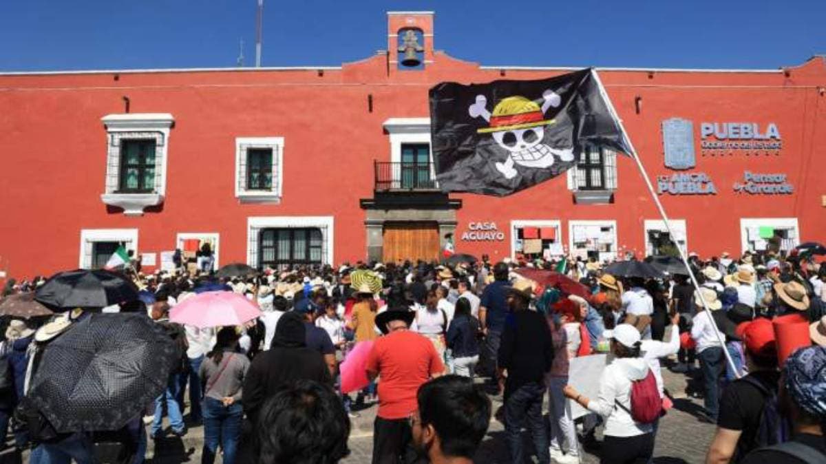 Armenta señala presunta participación de empleados de San Andrés Cholula en marcha de la Generación Z México