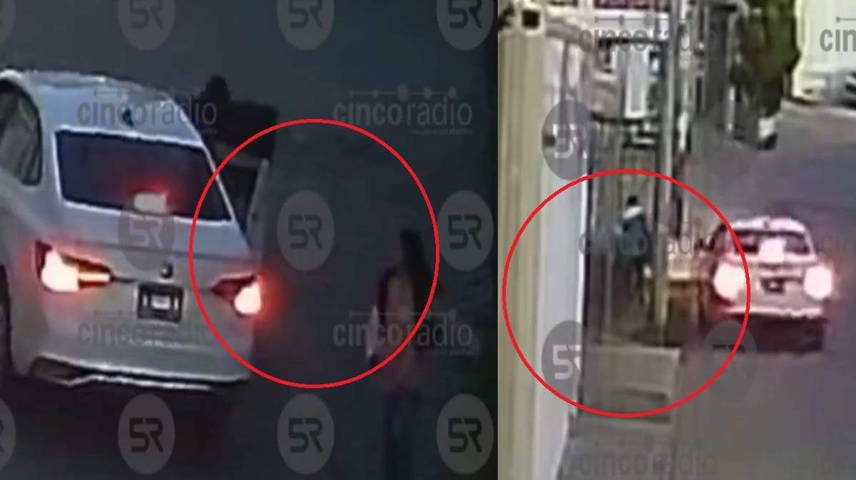 VIDEO Captan a un auto blanco intentando “levantar” mujeres en calles de Puebla