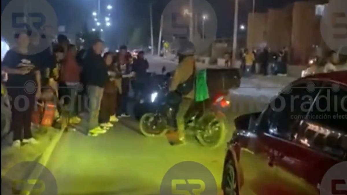 Caos en Bulevar Carmelitas: bikers heridos y víctimas de rapiña tras fuerte choque