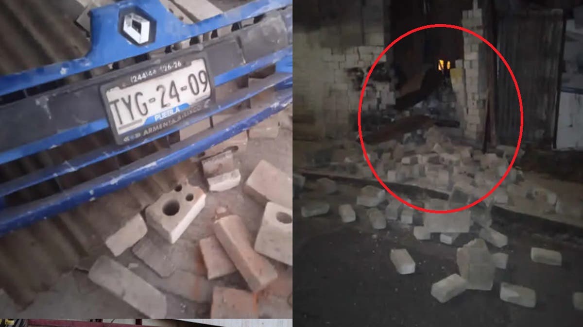 Conductor derriba barda de una casa en la Aquiles Serdán… y huye del lugar