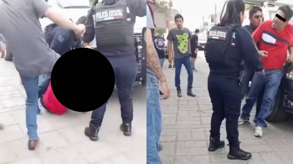 Empleado y clientes someten a presunto asaltante en tienda 3B de Huauchinango; Policía lo rescata y detiene