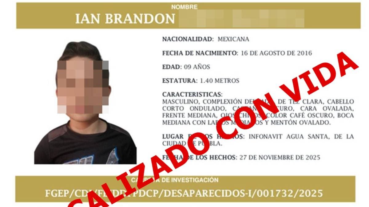 Ian Brandon huyó tras sufrir violencia de su madre y padrastro; padre denuncia ante Fiscalía de Puebla