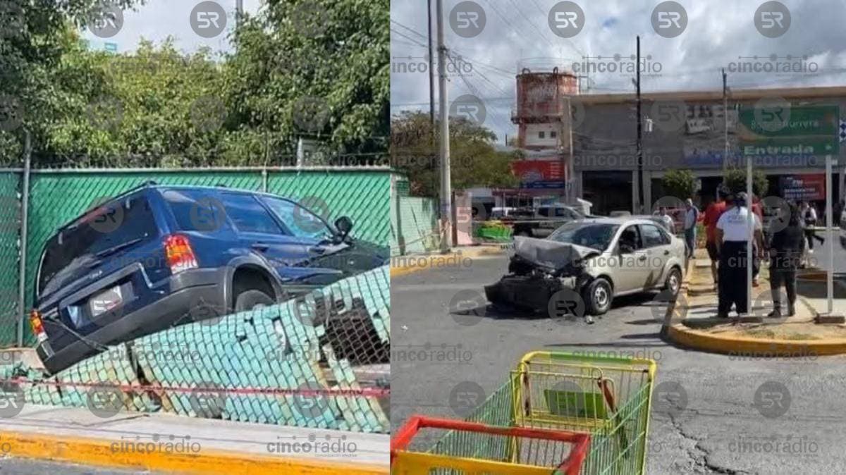 Conmoción en Tehuacán: adulta mayor pierde el control y provoca fuerte choque en la colonia Arcadia