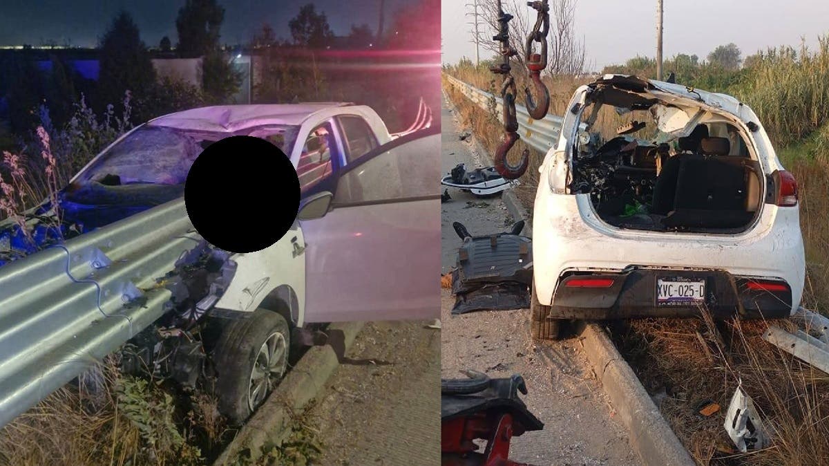 Fuertes FOTOS: Muere automovilista tras fuerte choque en el Periférico Ecológico, a la altura de 4 Caminos