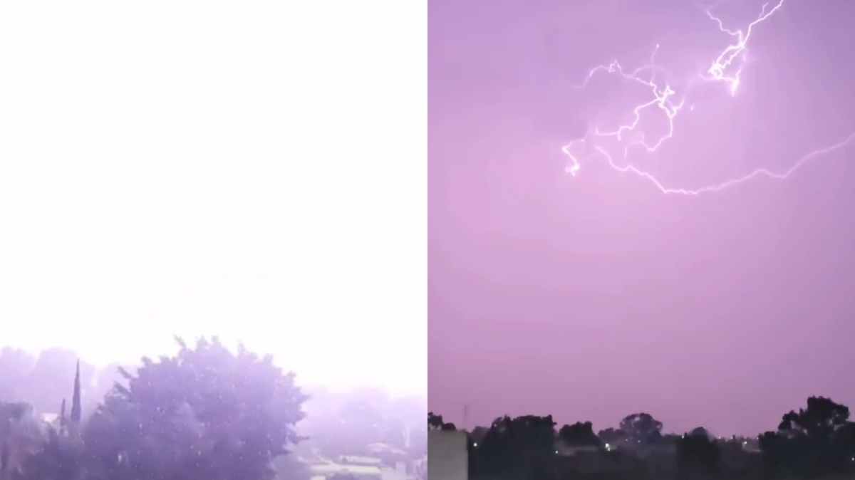 Tormenta eléctrica sorprende a Puebla capital y deja apagones en varias colonias durante la madrugada