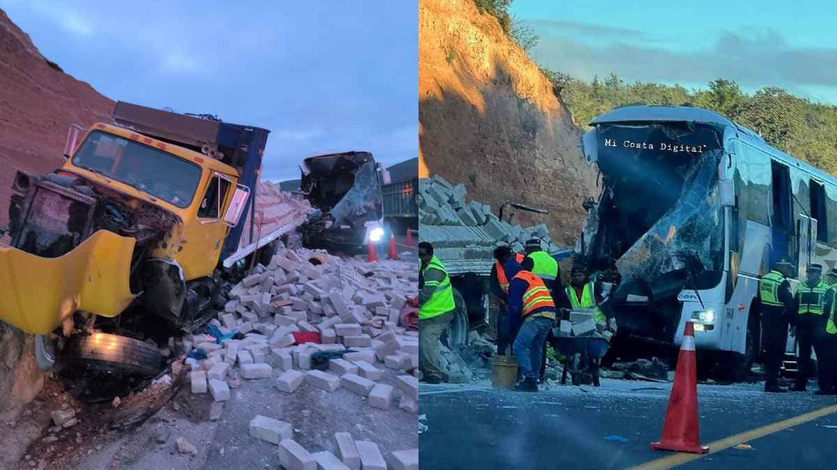 Tragedia en la Cuacnopalan-Oaxaca: choque por alcance deja 2 muertos y 10 lesionados