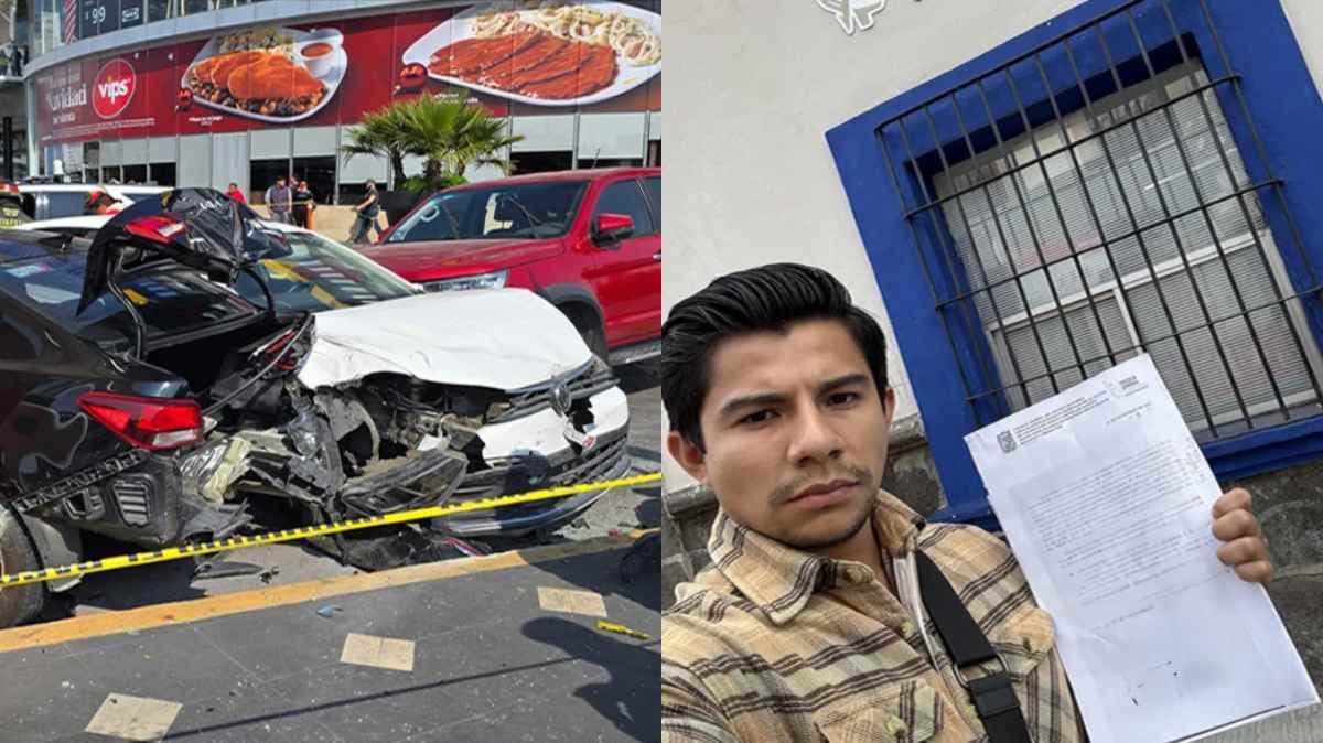 Joven señalado en redes por carambola de Vía Atlixcáyotl acude a Fiscalía para deslindarse