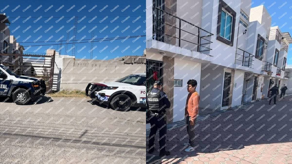 San Isidro Castillotla: cinco sujetos reportados en presunto robo a casa habitación