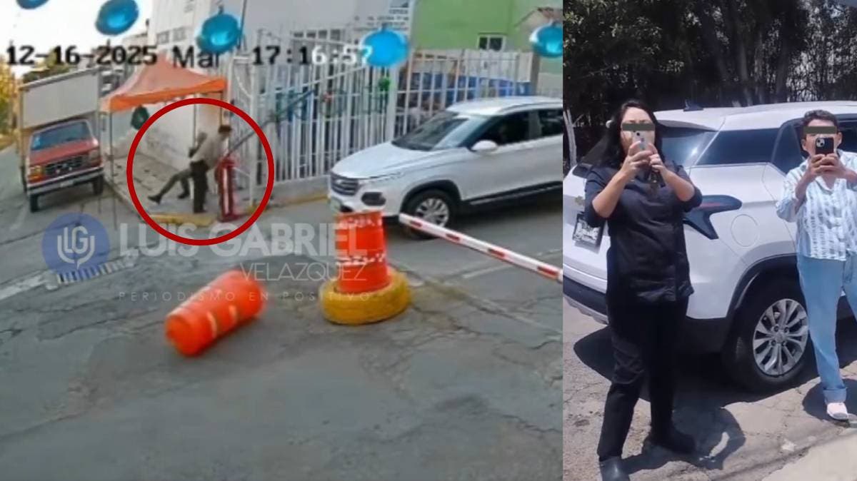 Guardia de seguridad en Puebla sufre repetidas agresiones por exigir cuotas en fraccionamiento El Roble, Puebla
