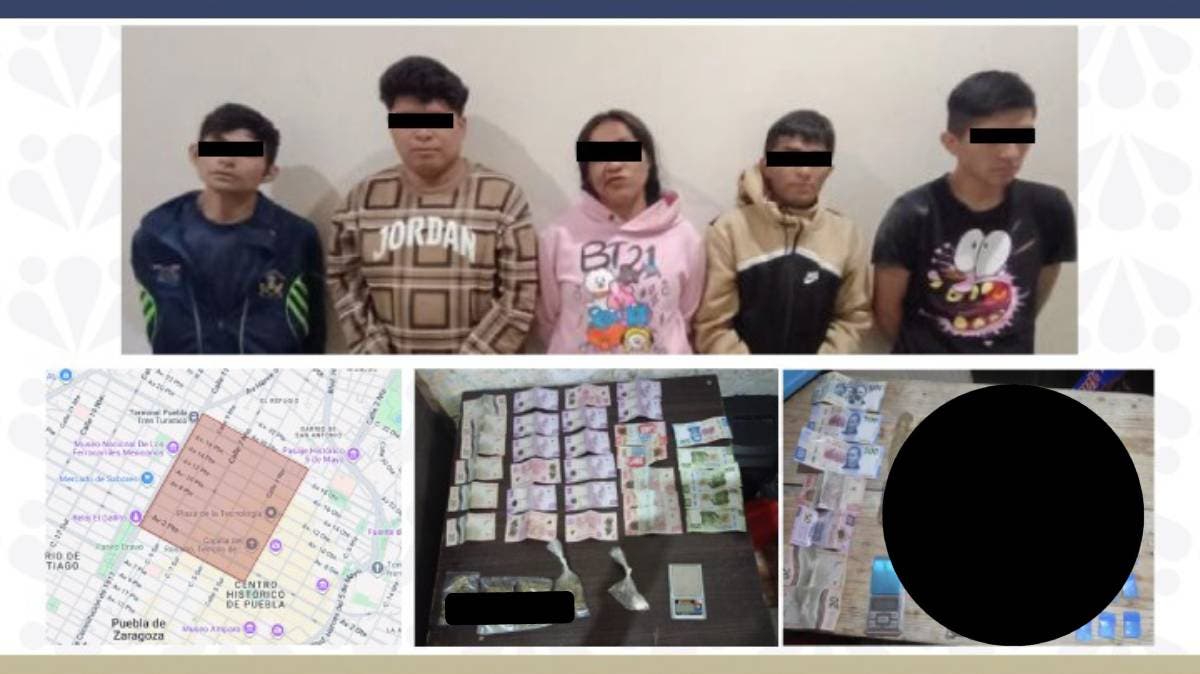 Caen Los Keos: banda ligada al narcomenudeo y robos en pleno Centro Histórico Puebla