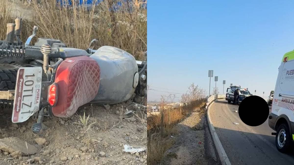 Motociclista fallece en el Periférico Ecológico; denuncian más de una hora sin atención oficial