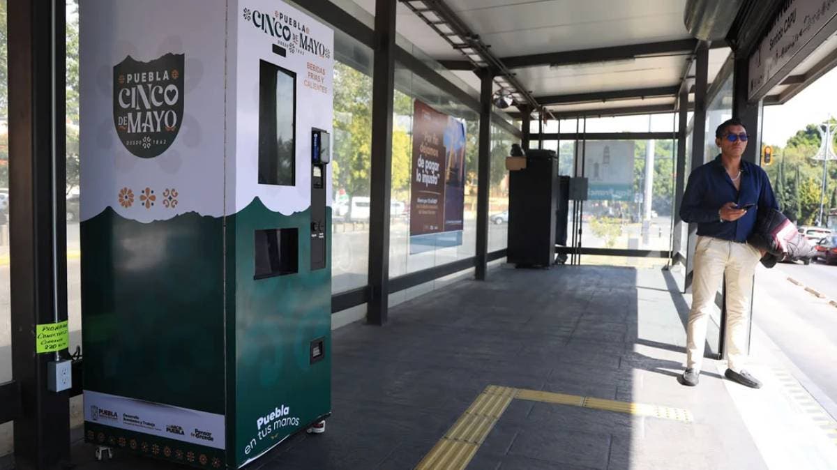 Usuarios de RUTA tendrán bebidas frías y calientes en Línea 3 Puebla