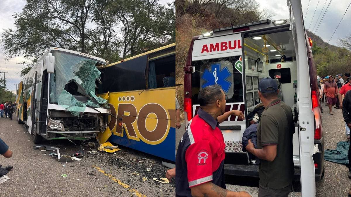 Autobuses Oro y Sur protagonizan accidente mortal en Ixcateopan, Guerrero