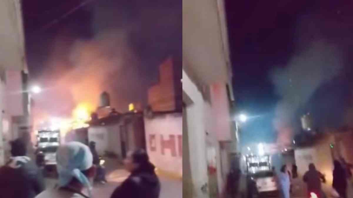 Incendio en Santa Ana Xalmimilulco activa alerta por pirotecnia en Huejotzingo