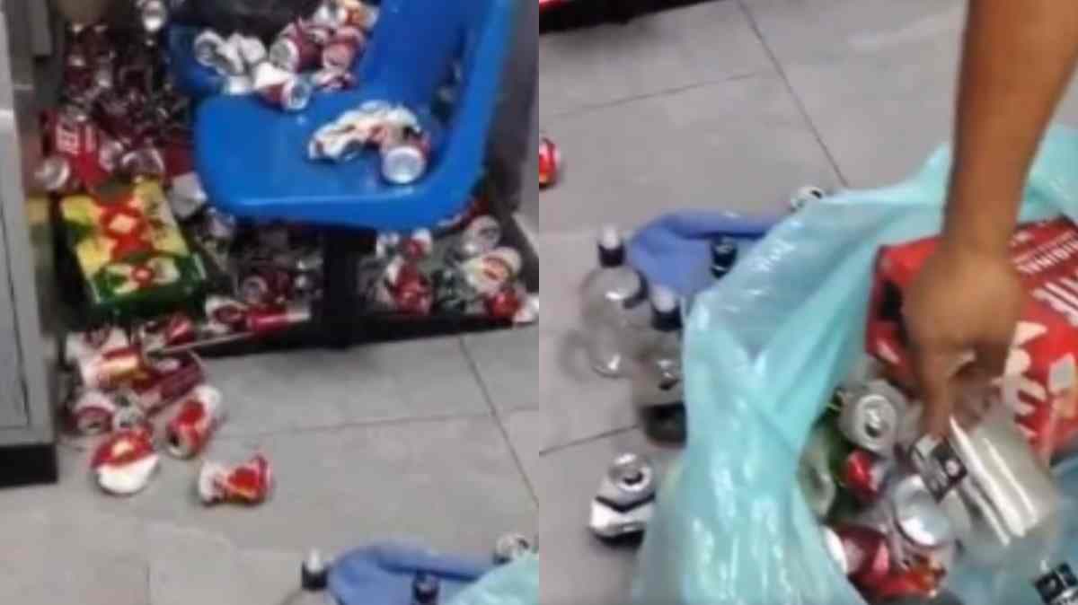 Consumen alcohol en IMSS La Margarita; vestidores hallados repletos de latas y botellas