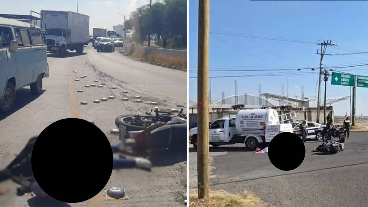 Cuatro vidas truncadas en un solo día: motociclistas mueren en distintos hechos viales en Puebla