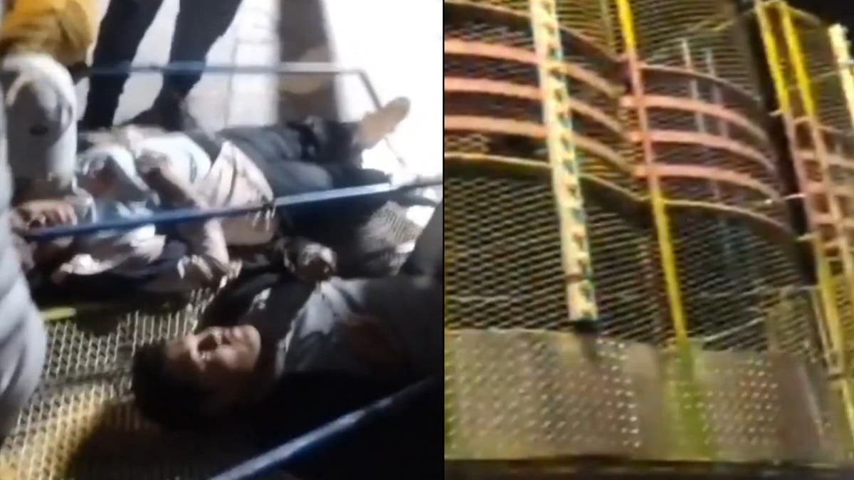 VIDEO | Salen volando tres personas de un juego mecanico en feria de Lomas de Castillotla, Puebla