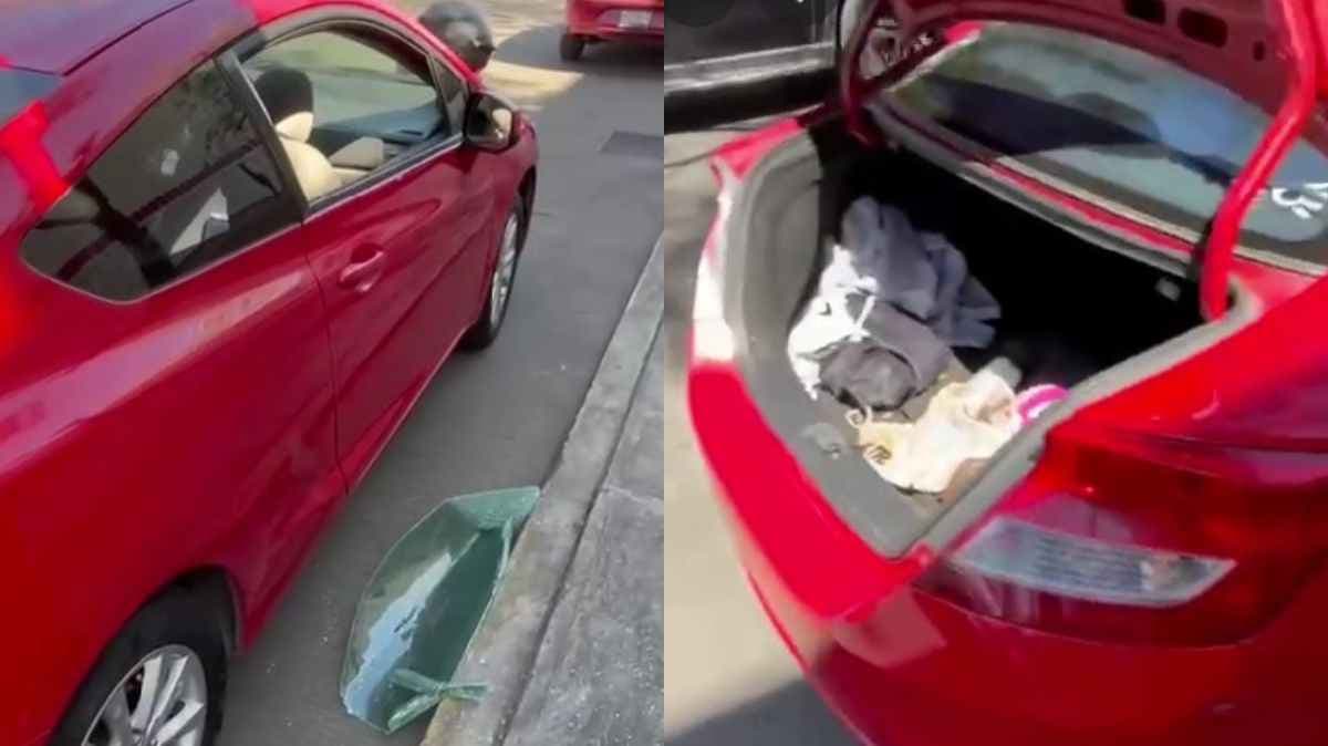 Hombre denuncia cristalazo a su coche frente a Costco a plena luz del día