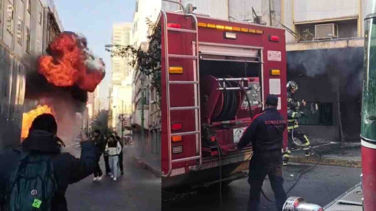 Sismo de 6.5 en Guerrero provoca explosión eléctrica en edificio del Centro Histórico de la CDMX