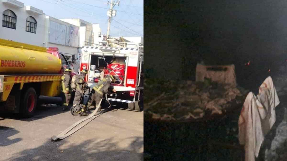 Incendio en departamento de Puebla deja afectaciones y atención a adultos mayores
