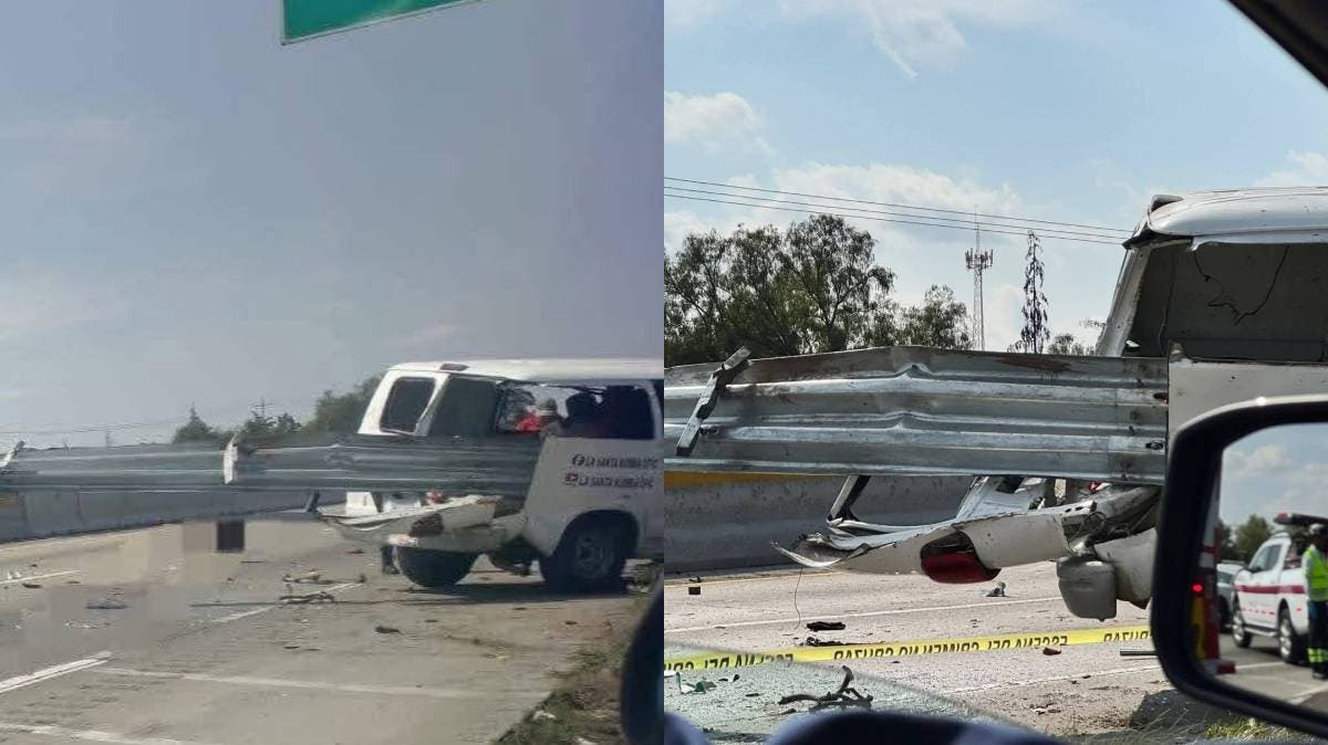 Aparatoso accidente en Puebla–Orizaba: unidad de “La Santa Kumbia” deja un muerto