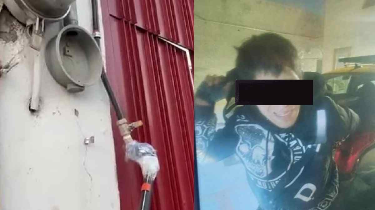 Fuga de gas en Puebla tras robo de medidor: vecinos en alerta y presunto responsable identificado
