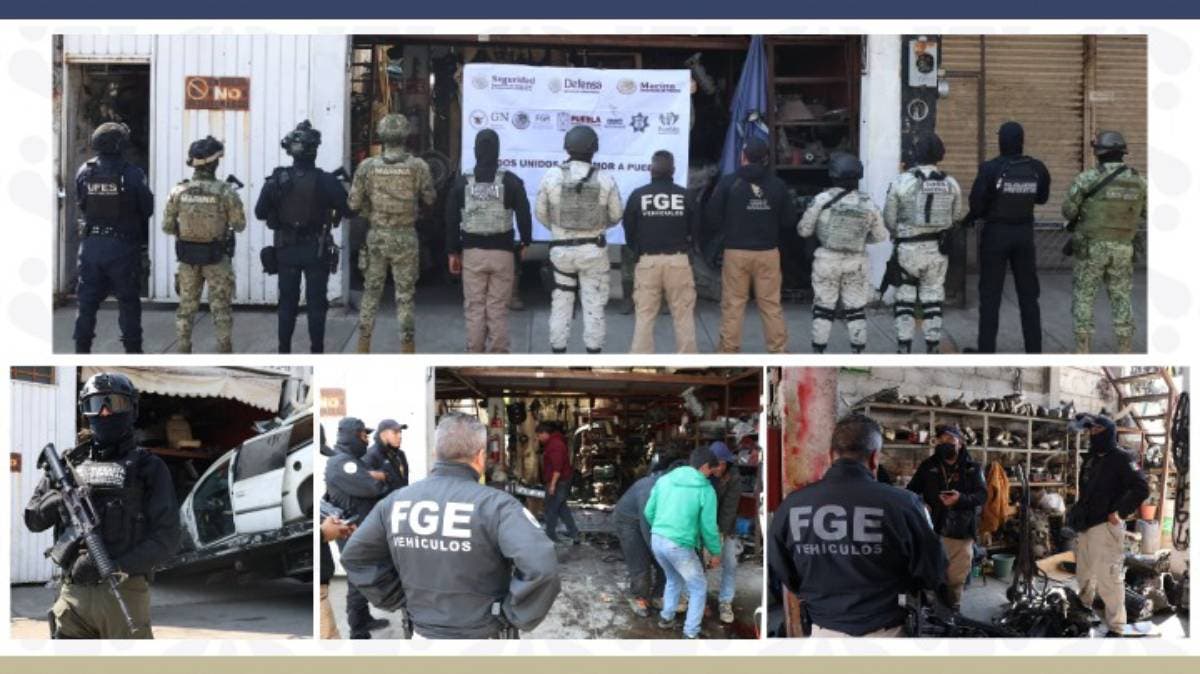 Cateos en “La 46 Poniente”: FGE y fuerzas federales aseguran inmuebles en Puebla