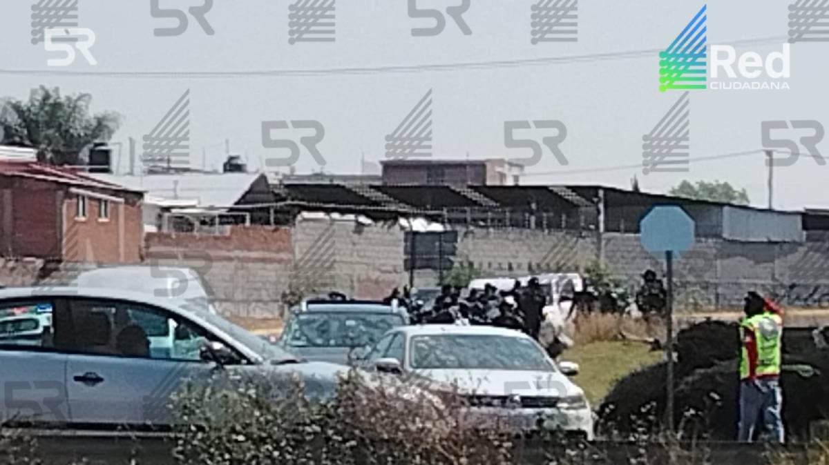 Movilización policial por ataque armado en inmediaciones del puente de La María, al sur de Puebla