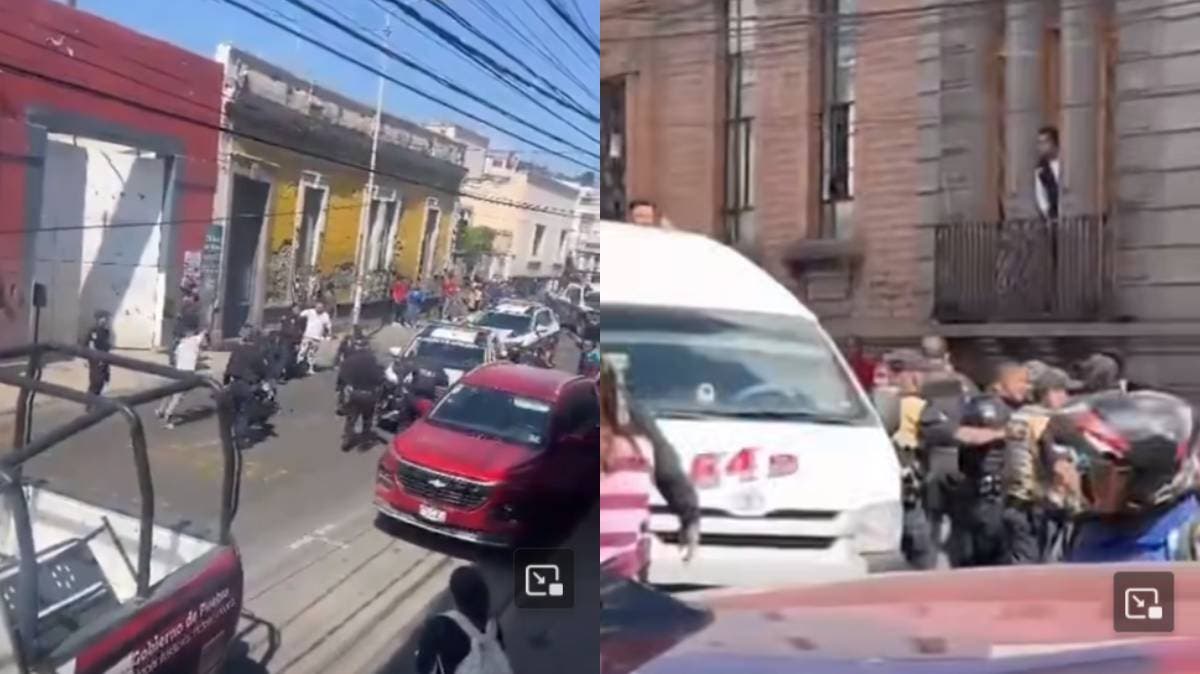 Centro Histórico de Puebla, bajo tensión: violento choque entre ambulantes deja a un hombre gravemente herido